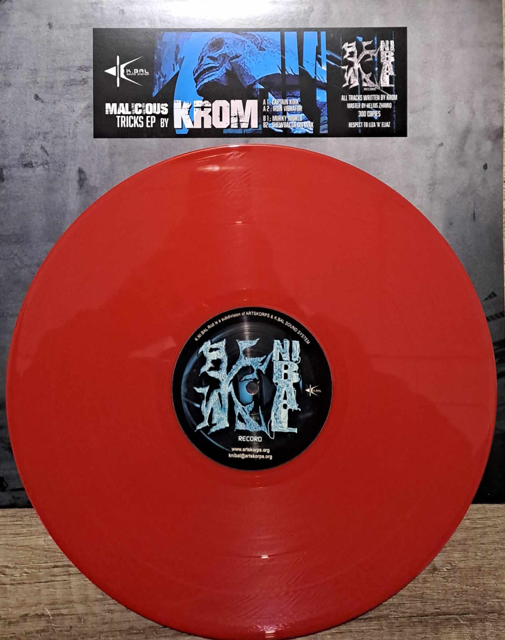 K.Ni.Bal Record 12 Rouge (dernières copies en stock) - vinyle hardcore